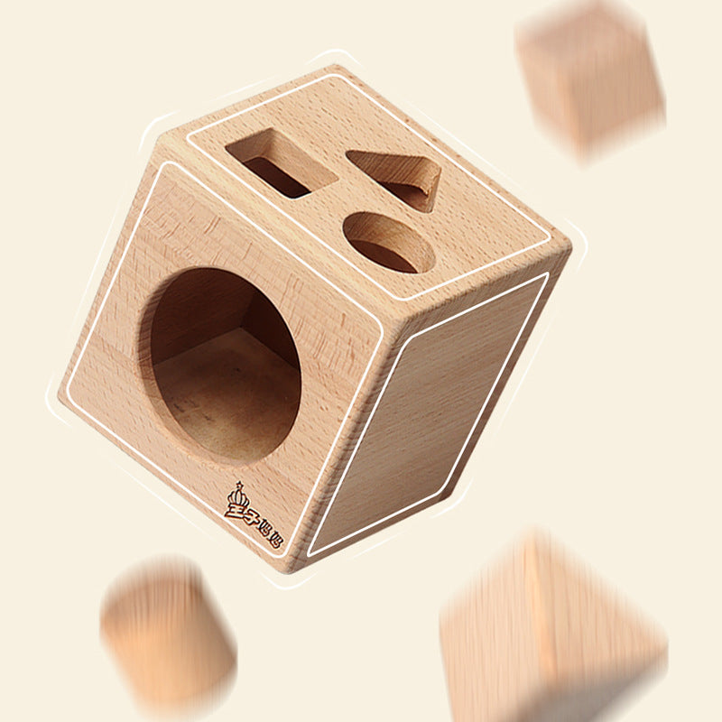 Shape Matching Intelligence Box Boys and Girls Cognitive Color Enlightenment Children's Wooden Toys Baby Early Education Educational Building Blocks - image 3