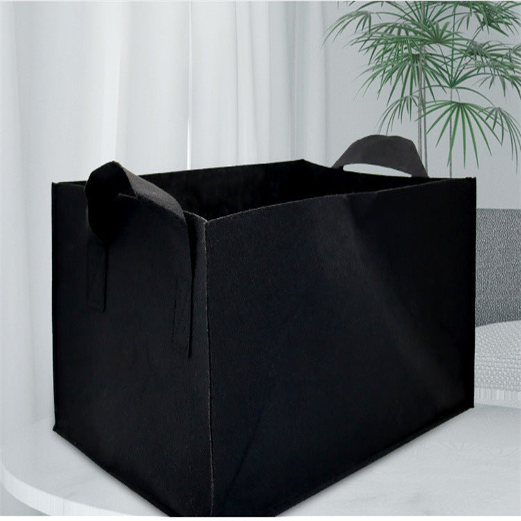 Felt Plant Bag Flower Gardening Planter Pot Square Planting Bag Soilless Cultivation Nursery Bag Growth Bag Felt No Obstruction Cloth - image 2