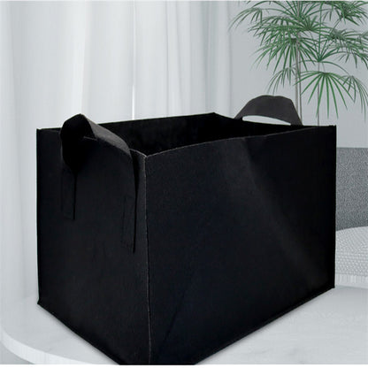 Felt Plant Bag Flower Gardening Planter Pot Square Planting Bag Soilless Cultivation Nursery Bag Growth Bag Felt No Obstruction Cloth - image 2