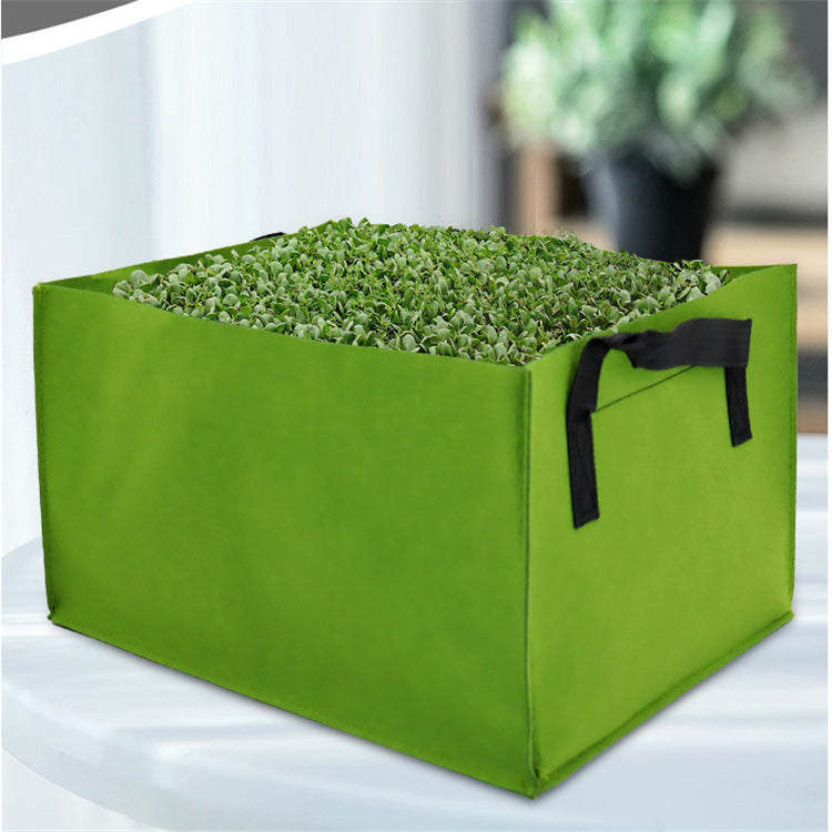 Felt Plant Bag Flower Gardening Planter Pot Square Planting Bag Soilless Cultivation Nursery Bag Growth Bag Felt No Obstruction Cloth - image 3
