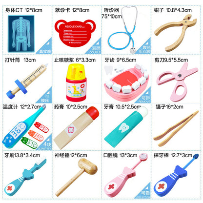 Little Doctor Toy Set Accessories Girl Tools Medical Kit Injection Nurse Children's House Stethoscope - image 1