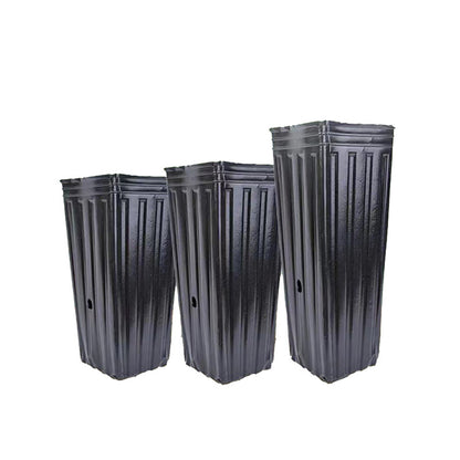 Nutrition Pot Nursery Cup Navel Orange Cup Citrus Cup Thin Rectangular Black Thickened and Highened Plastic Planting Pot Nursery Pot - image 5