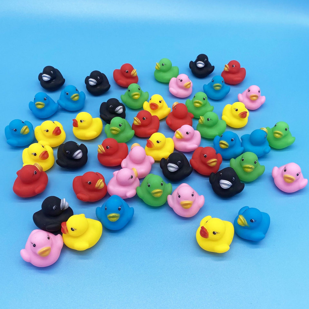 Children's water play small yellow duck color Mini small duck vinyl soft rubber pinch call small duck bath toy - image 2