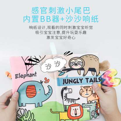 Aipinqi Kidsren's Tail Cloth Book, Tear-Resistant Paper, Baby Cloth Book, Infant Early Education Toy, Quiet Book in Stock - image 2