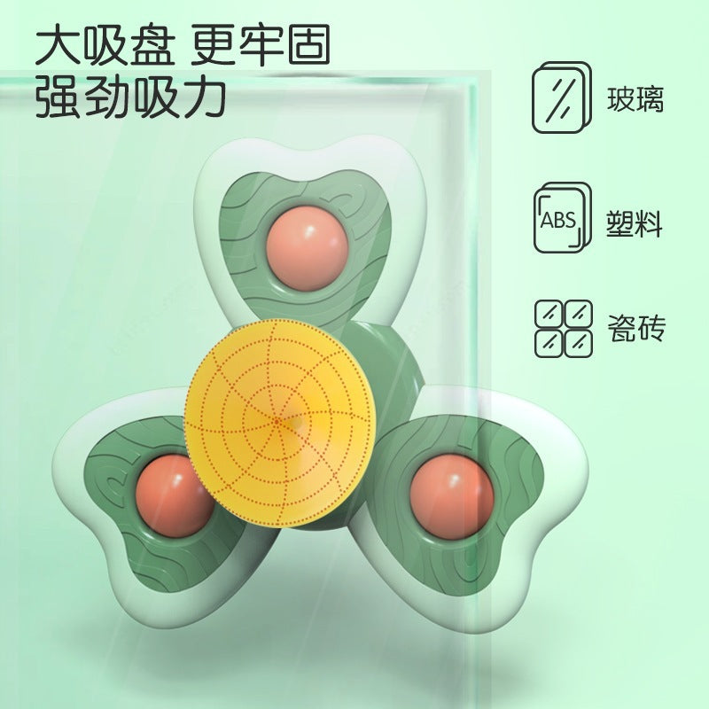 Cross-border new baby sucker turn turn music baby cartoon fingertip gyro tooth glue bathroom bath turn music toys - image 4