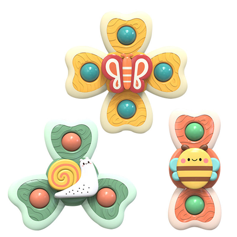 Cross-border new baby sucker turn turn music baby cartoon fingertip gyro tooth glue bathroom bath turn music toys - image 5