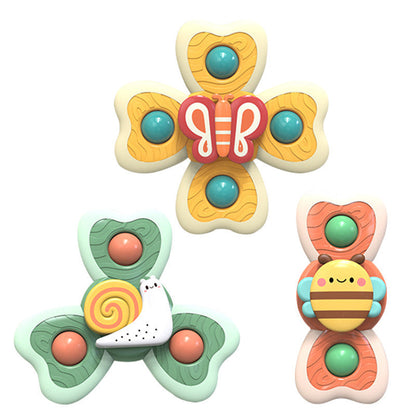 Cross-border new baby sucker turn turn music baby cartoon fingertip gyro tooth glue bathroom bath turn music toys - image 5