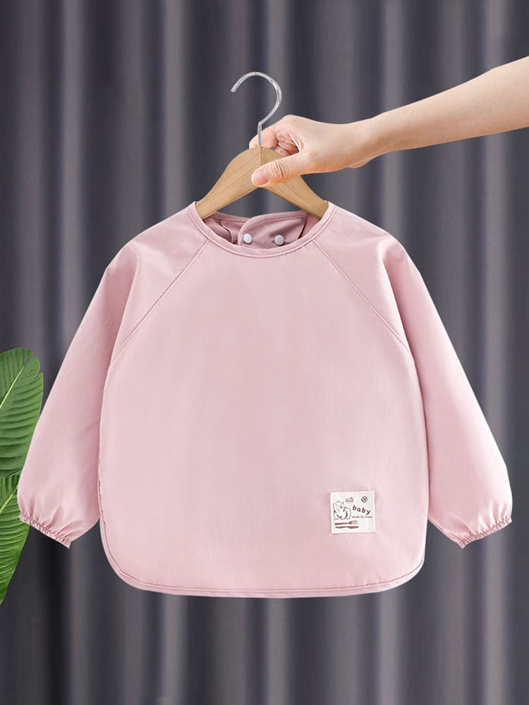 Baby's Overalls Autumn and Winter Children's Long-Sleeved Waterproof Anti-Dressing Baby's Dining Bib Boys and Girls Outer Wear Anti-Dirty Apron - image 3