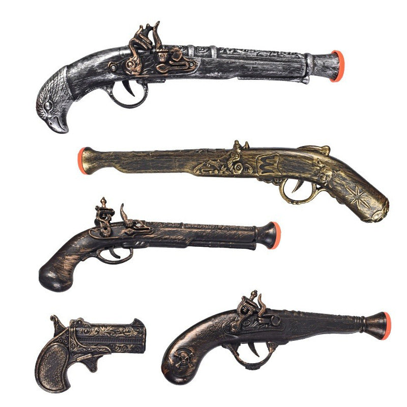 Wholesale foreign trade pirate toy gun house pistol vintage party Halloween Cosplay boy toy - image 1