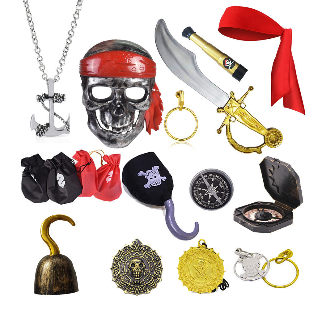Wholesale foreign trade pirate toy gun house pistol vintage party Halloween Cosplay boy toy - image 5