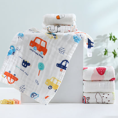 Slipper Towel Baby Gauze Towel Wash Face Cotton Soft Newborn Children Cotton Gauze Baby Handkerchief Small Square - image 2