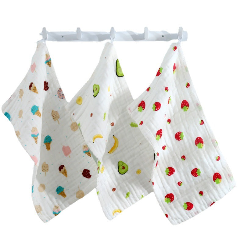 Slipper Towel Baby Gauze Towel Wash Face Cotton Soft Newborn Children Cotton Gauze Baby Handkerchief Small Square - image 5