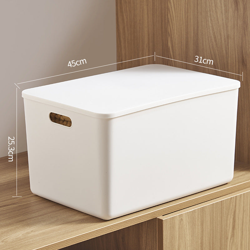 Thickened Storage Box Plastic Storage Basket Snack Toy Clothes Organizer Kitchen Sundries Storage Basket Storage Box - image 3