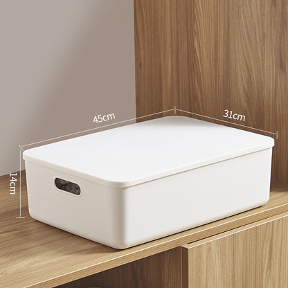 Thickened Storage Box Plastic Storage Basket Snack Toy Clothes Organizer Kitchen Sundries Storage Basket Storage Box - image 4