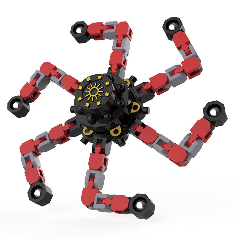New Decompression Fingertip Mechanical Gyro Decompression Finger Gyro Luminous Gyro Deformation Cross-Border Toy Douyin Same Style - image 5