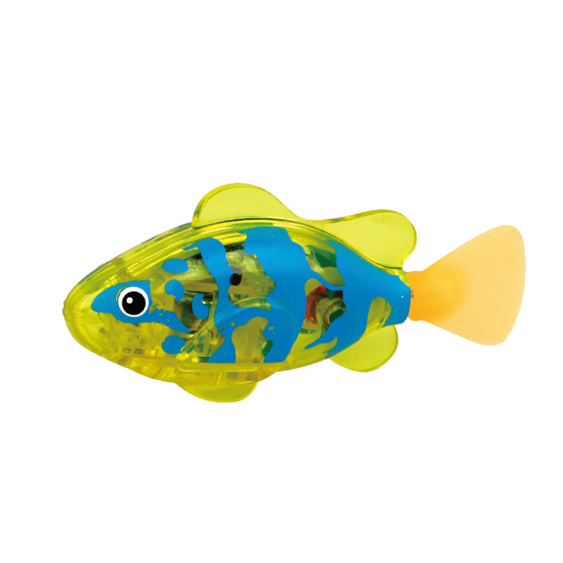 Cross-border wholesale electronic luminous fish bath toy baby watch pet water without feeding toy fish - image 5