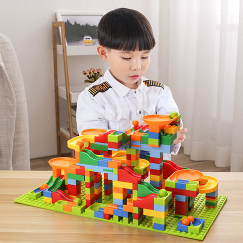 Small Particle Versatile Slide Track Building Blocks, Ball Track Educational Assembly DIY Toys Wholesale for 3-6 Year Old Boys and Girls, Cross-Border - image 1
