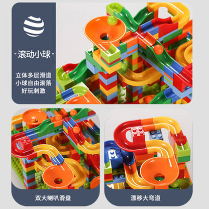 Small Particle Versatile Slide Track Building Blocks, Ball Track Educational Assembly DIY Toys Wholesale for 3-6 Year Old Boys and Girls, Cross-Border - image 3