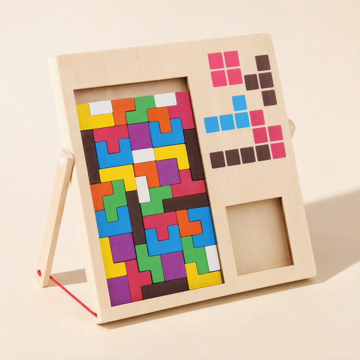 Wooden three-dimensional Tetris building block puzzle - view 5