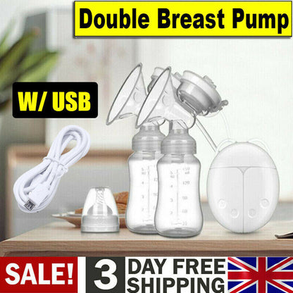 Electric Breast Mute Automatic Dual Breastpump Baby Infant