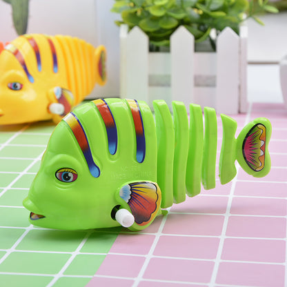Chain fish spring swing cartoon fish colorful chain swing fish chain toy fish stall toys wholesale - image 3