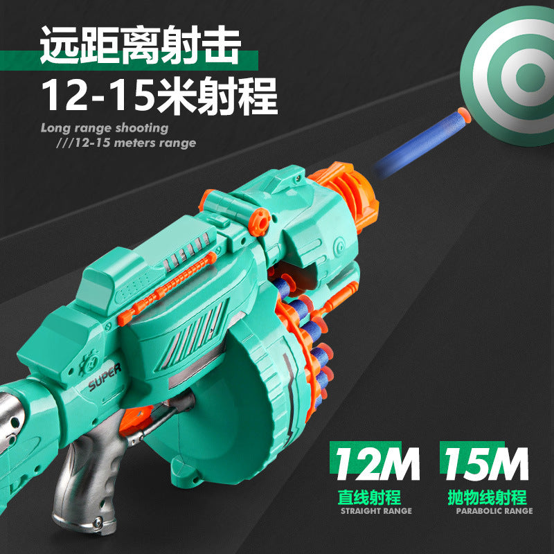 Cross-border hot sale Electric Soft Bullet Gun automatic pistol suction cup foam EVA sponge bullet blocking space gun toy - image 4