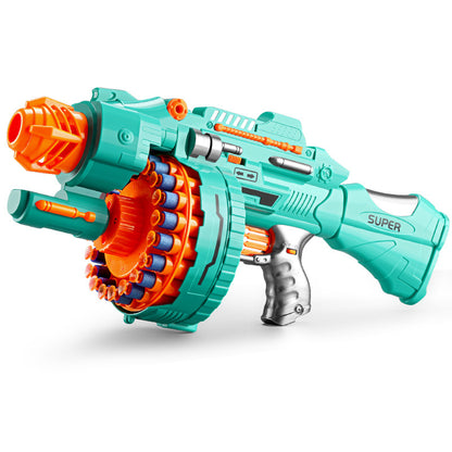 Cross-border hot sale Electric Soft Bullet Gun automatic pistol suction cup foam EVA sponge bullet blocking space gun toy - image 5