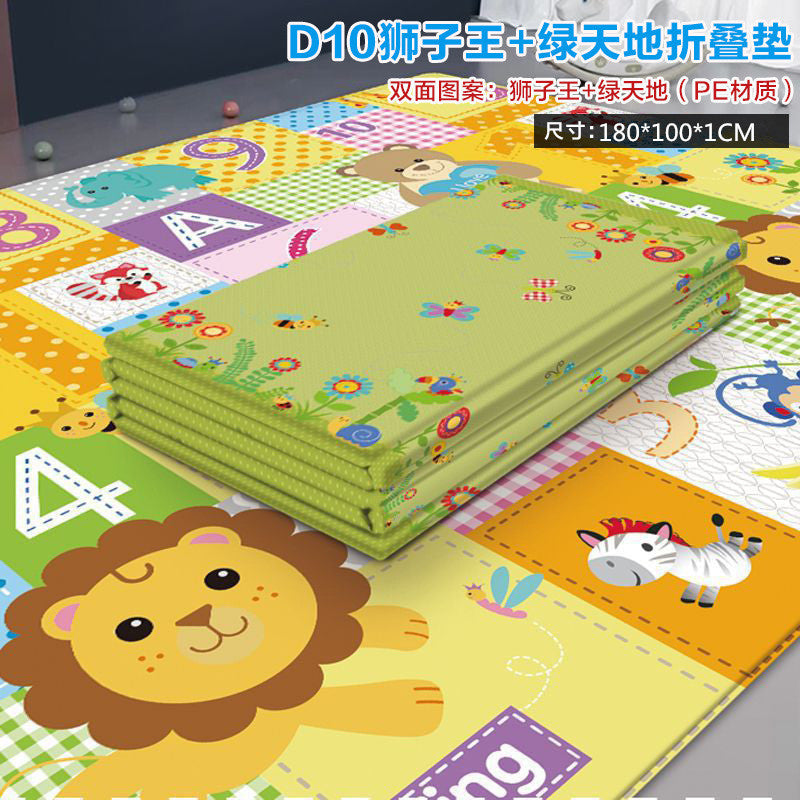 Huaying Foldable Baby Climbing Mat Thickened Baby Living Room Home Climbing Mat Children's Foam Floor Mat Wrap - image 2