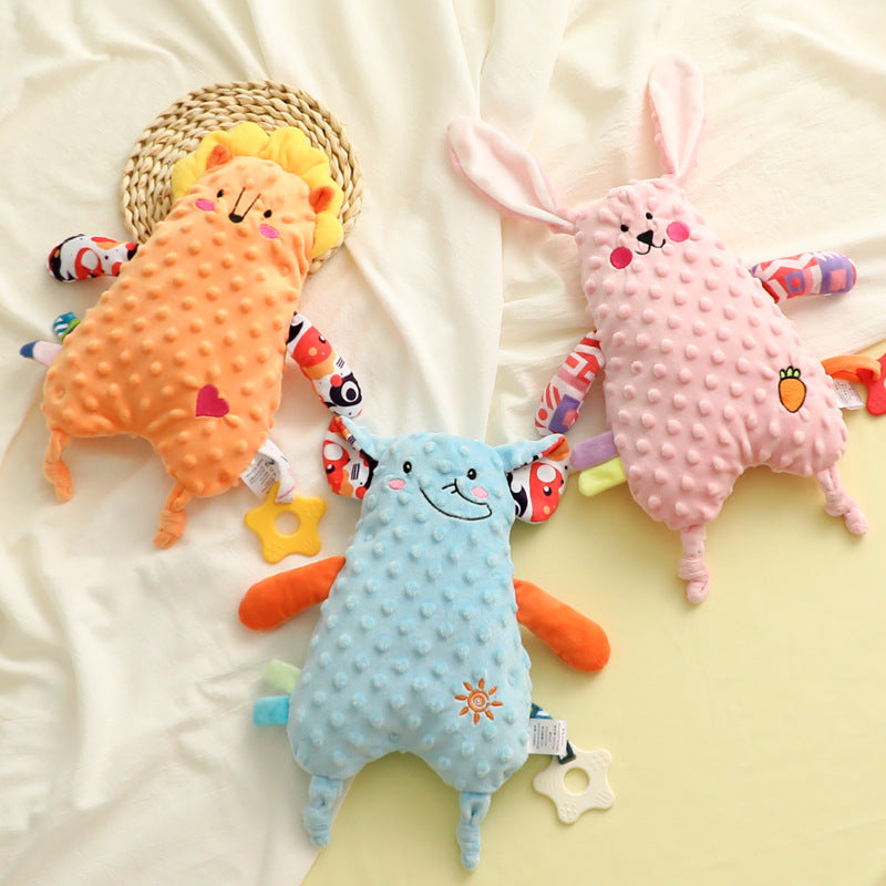 Cross-Border Baby Comfort Napkin Baby Sleeping Plush Animal Cartoon Doll Beanie Doll Doll Toy - image 1