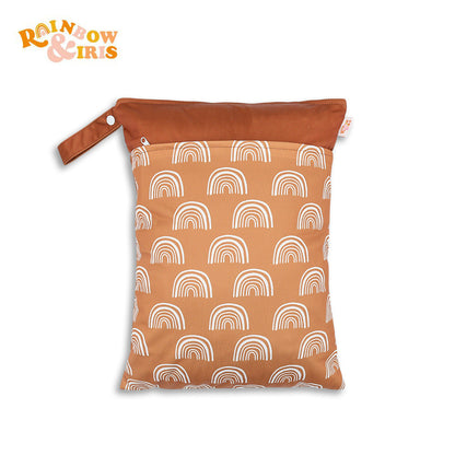 Double-layer zipper trolley hanging bag baby diaper waterproof storage bag large capacity 30 * 40cm wetbag - image 1