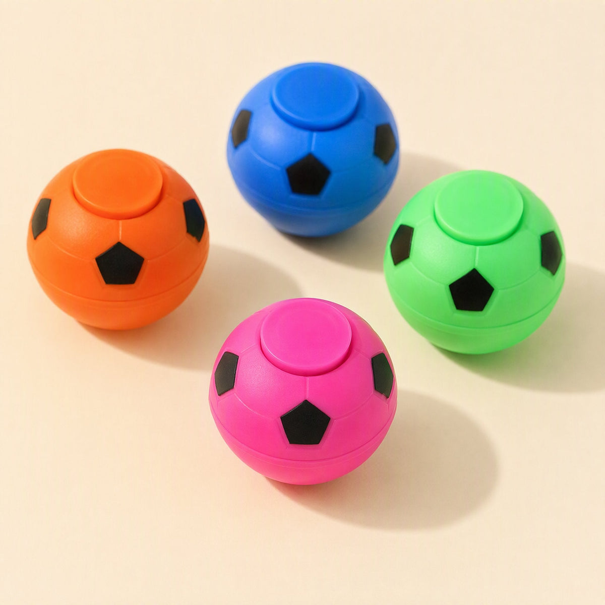 Football-shaped fingertip gyro spinning top, listed as non-electric. - view 2