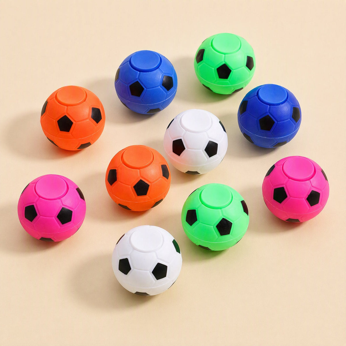 Football-shaped fingertip gyro spinning top, listed as non-electric. - view 4