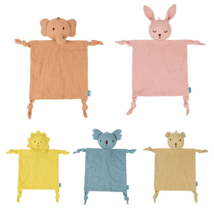 Baby Animal Gauze Anchorage Scarf Baby Entrance Bite Sleeping Handkerchief Rabbit Soothing Toy Spot - image 5