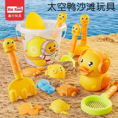 New Xinxing Beach Toy Set Children's Beach Sand Playing Beach Bucket Sand Digging Shovel Beach Tools - image 1