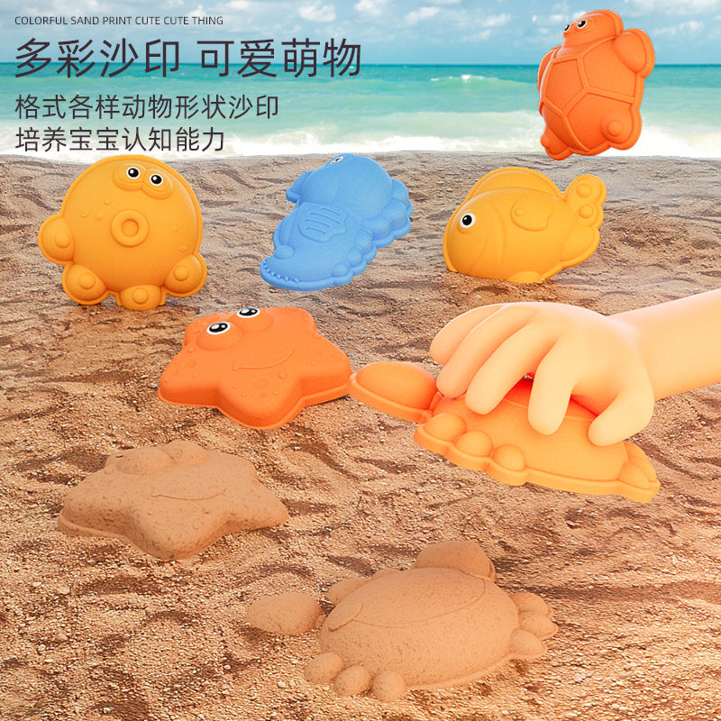 New Xinxing Beach Toy Set Children's Beach Sand Playing Beach Bucket Sand Digging Shovel Beach Tools - image 3