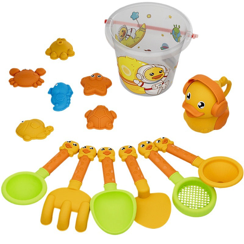 New Xinxing Beach Toy Set Children's Beach Sand Playing Beach Bucket Sand Digging Shovel Beach Tools - image 5