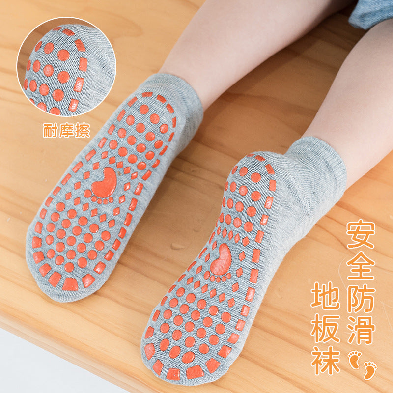 [Factory wholesale] Children's trampoline dispensing non-slip floor socks playground baby early adult yoga socks - image 4