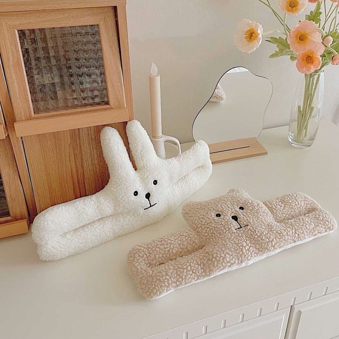 Ins Little Bear Lamb Fleece Toy Children's Anti-Pinch Door Stopper Baby Door Decoration Door Hanger Anti-Pinch Door Stopper - image 2