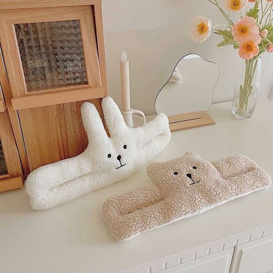 Ins Little Bear Lamb Fleece Toy Children's Anti-Pinch Door Stopper Baby Door Decoration Door Hanger Anti-Pinch Door Stopper - image 2