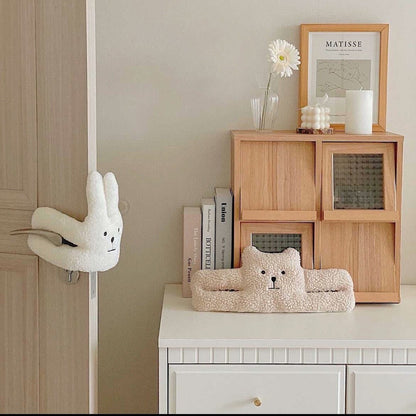 Ins Little Bear Lamb Fleece Toy Children's Anti-Pinch Door Stopper Baby Door Decoration Door Hanger Anti-Pinch Door Stopper - image 4