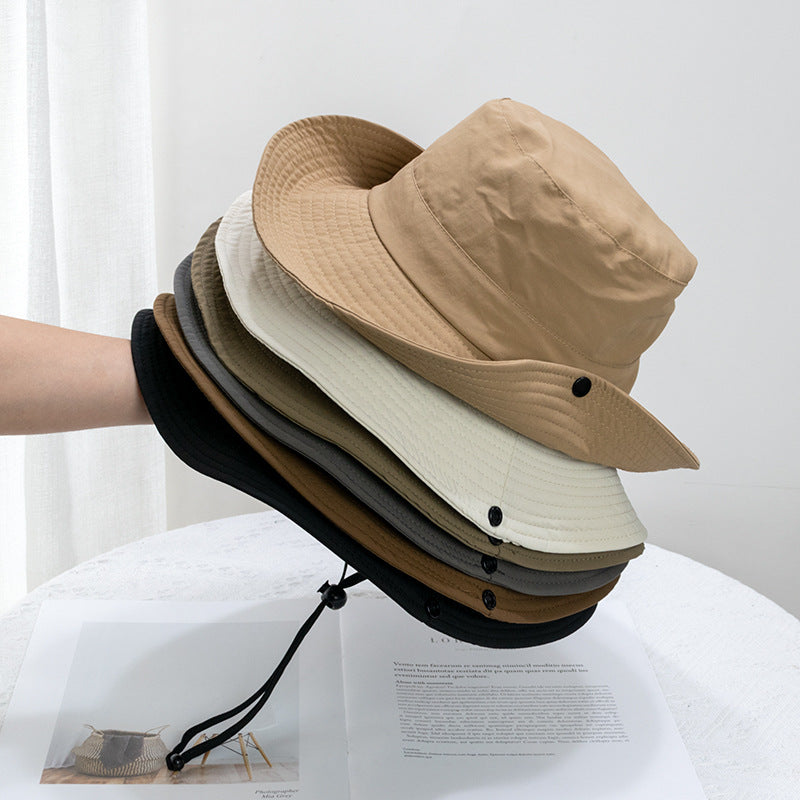 Parent-Child Outdoor Sunshade Hat Summer Men's Leisure Sports Mountaineering Sun Hat Fisherman Hat Japanese Basin Hat - image 1