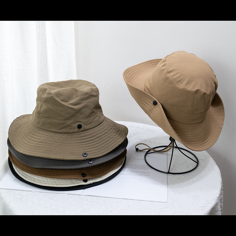 Parent-Child Outdoor Sunshade Hat Summer Men's Leisure Sports Mountaineering Sun Hat Fisherman Hat Japanese Basin Hat - image 2