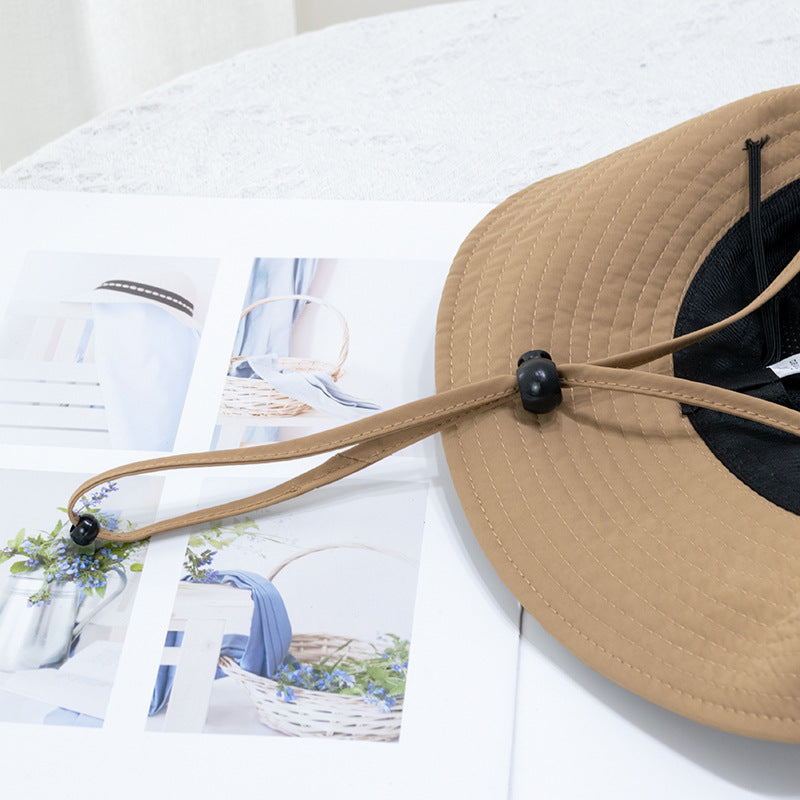 Parent-Child Outdoor Sunshade Hat Summer Men's Leisure Sports Mountaineering Sun Hat Fisherman Hat Japanese Basin Hat - image 4