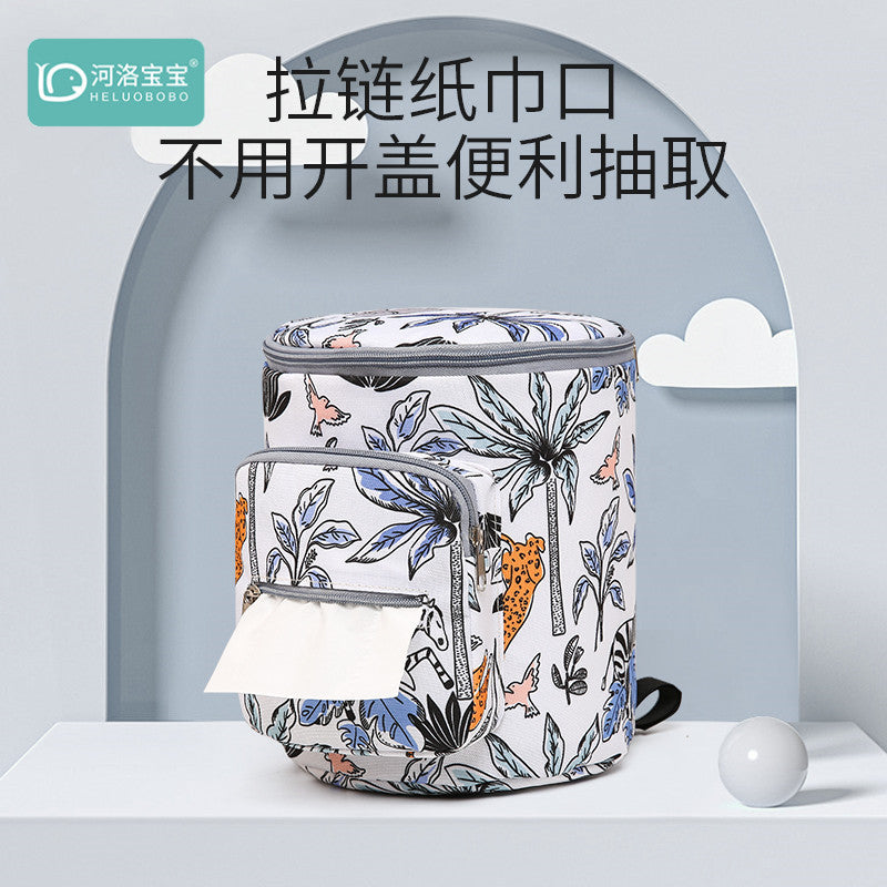 New Large-Capacity Baby Walking Artifact Stroller Hanging Bag Stroller Storage Bag Multi-Functional Stroller Bag Outing Mommy Bag - image 3
