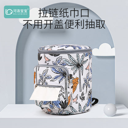 New Large-Capacity Baby Walking Artifact Stroller Hanging Bag Stroller Storage Bag Multi-Functional Stroller Bag Outing Mommy Bag - image 3