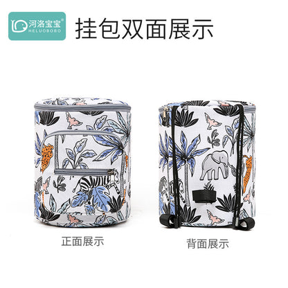 New Large-Capacity Baby Walking Artifact Stroller Hanging Bag Stroller Storage Bag Multi-Functional Stroller Bag Outing Mommy Bag - image 4