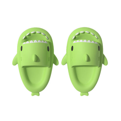 4cm Thick Bottom Shark Parent-Child Slippers Women's Funny Home Cartoon Children's EVA Sandals Shit Feeling Thick Bottom Slippers for Men - image 5