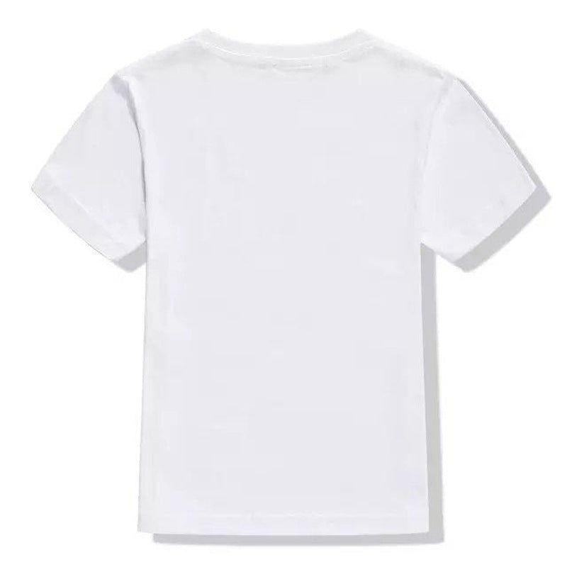 Pure Cotton White Children's Short-Sleeved T-Shirt Class Uniform Parent-Child Activity Wear Custom Printed Logo - image 4