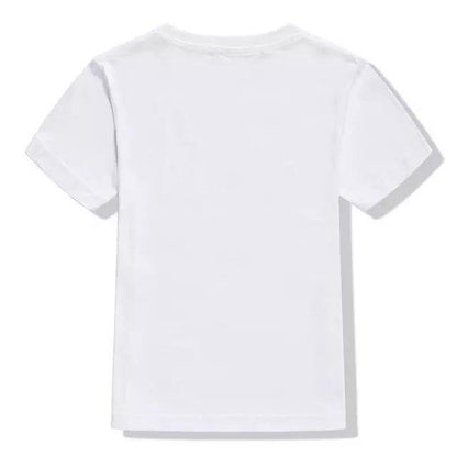 Pure Cotton White Children's Short-Sleeved T-Shirt Class Uniform Parent-Child Activity Wear Custom Printed Logo - image 4