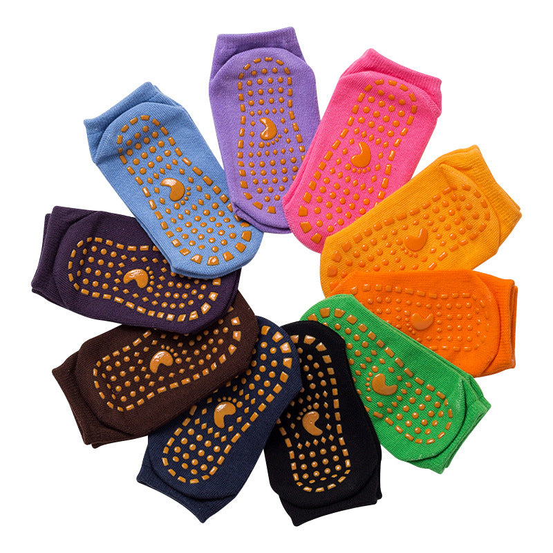Carefully Selected Parent-Child Adhesive Grip Floor Socks for Babies, Toddler Non-Slip Socks, Playground Children's Trampoline Yoga Socks, Short Socks - image 5